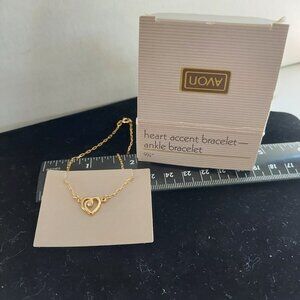 Vintage Avon Heart Accent Ankle Bracelet